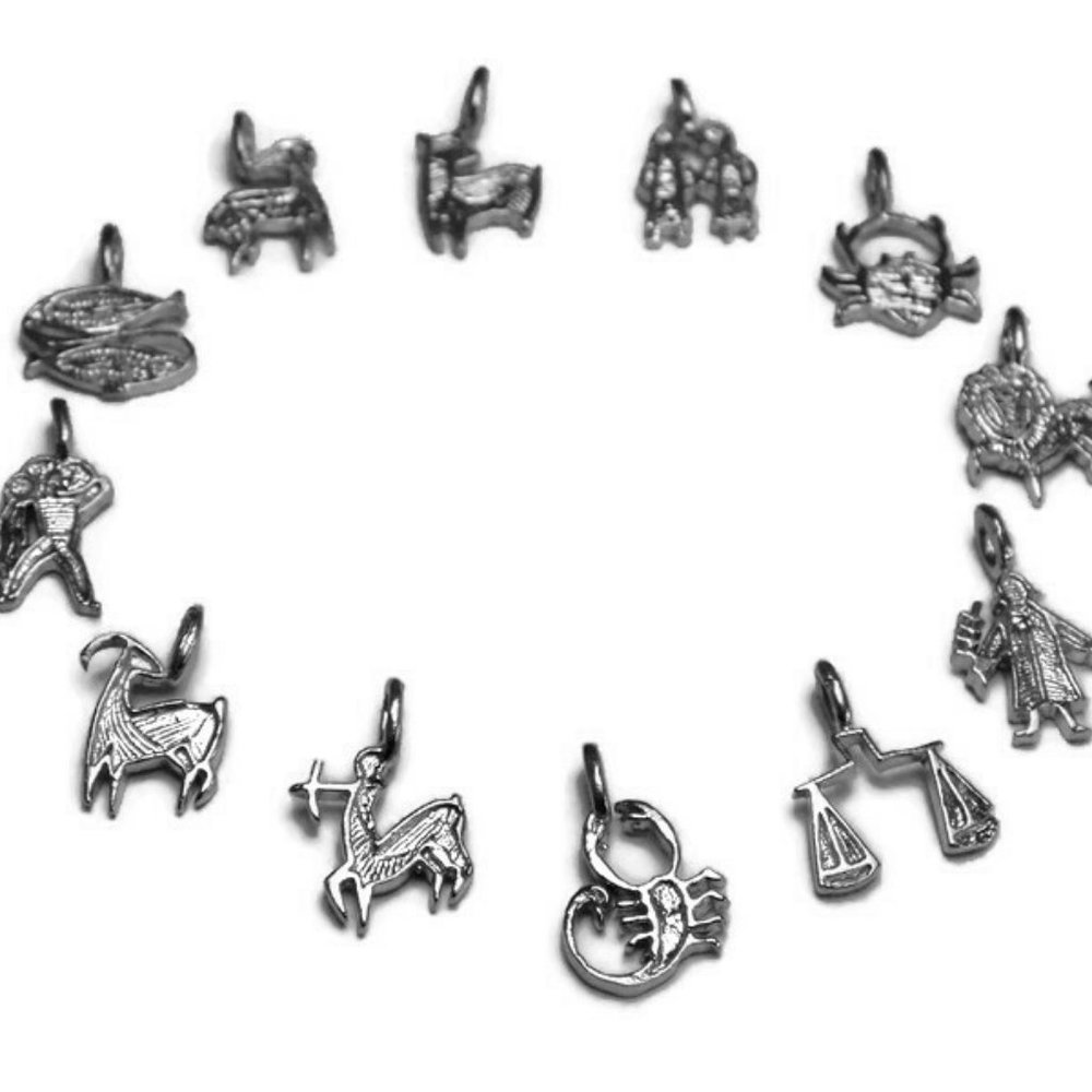 .925 Sterling Silver Zodiac Aries charm pendant - Picture 5 of 5